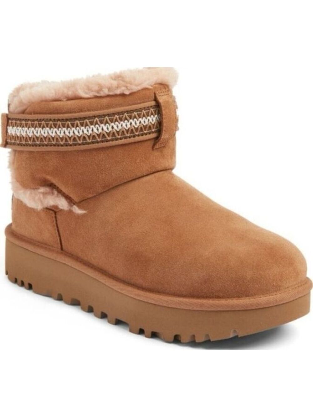 Size 8 - New UGG Classic Ultra Mini Alpsey Boot - Chestnut